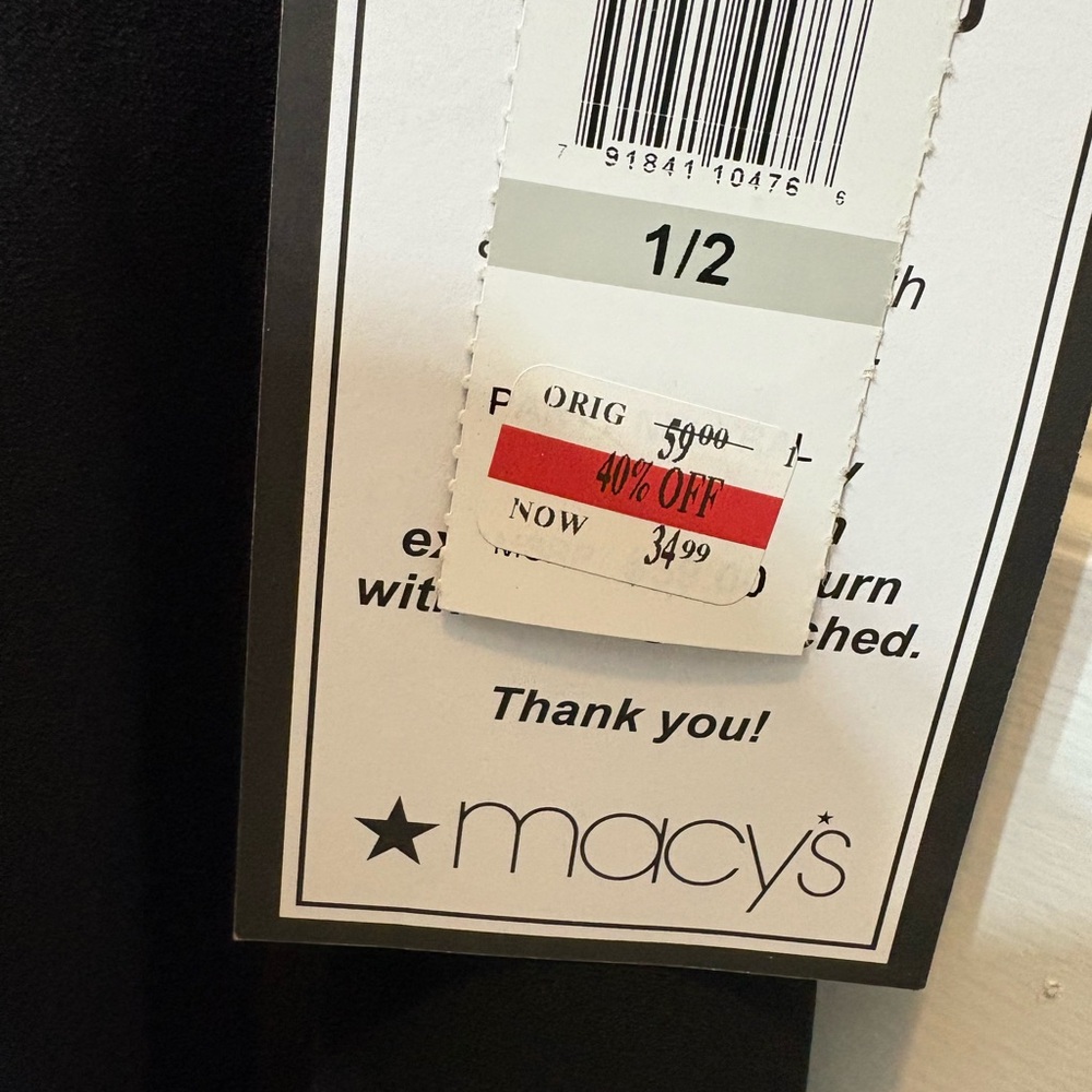 Macy's Classic Black Apparel